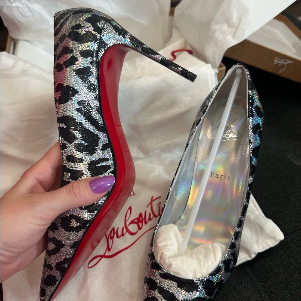 Christian Louboutin Metallic Leopard Heels